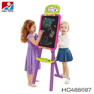 لوح رسم تعليمي 3 في 1 ذو وجهين من البلاستيك للأطفال HC488688 - Product Image 6