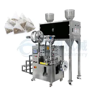 Top Grade Wholesale Price Instant Automatic Triangle Small Pyramidal Bag Herbal Rose Tea Packing Making Filling Machine For Sale