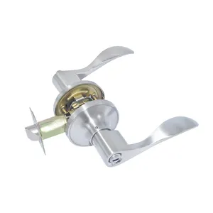 स्टेनलेस स्टील प्रविष्टि गोपनीयता बीतने होटल दौर Deadbolt गेंद दरवाजा ताला पीतल लीवर मास्टर कुंजी घुंडी ताला - Product Image 1