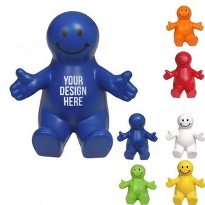 2-In-1 Squeezable Smile Leather Phone Holder Custom <b>Desk</b> Office Gift Stress Relief <b>Toy</b> & Smartphone Stand for Weddings - Product Image 1