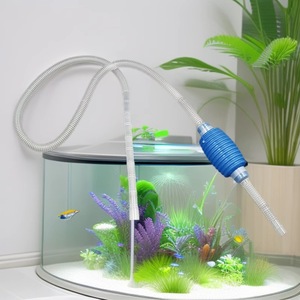Aquarium Water Changer Siphon Cleaner Manual <b>Vacuum</b> <b>Pump</b> For Fish Tank Sand And Waste Removal Easy Operation Round Shape - Product Image 1