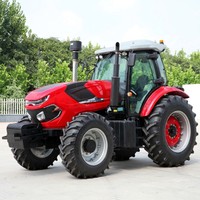 Traktor Roda Shuttle Shift 70HP dengan Penggerak Gigi 4WD Produktivitas Tinggi Ban Lebar untuk Penggunaan Pertanian