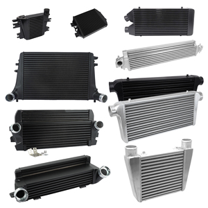 <span class=keywords><strong>Intercooler</strong></span> de voiture pour VW Polo GTI Seat Ibiza Mk4 1.8T essence Skoda Fabia VRS 1.9 PD130 diesel Radiateur en aluminium noir à barres et plaques - Product Image 2