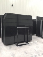 Bandes de granit noir Shanxi polies en gros à prix d'usine pour la décoration de luxe