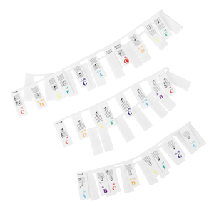 Học Đàn Piano 88 Phím Đầy Màu Sắc Tái Sử Dụng Có Thể Tháo Rời Silicone Đàn Piano Lưu Ý Sticker Bàn Phím Nhãn Dán - Product Image 3