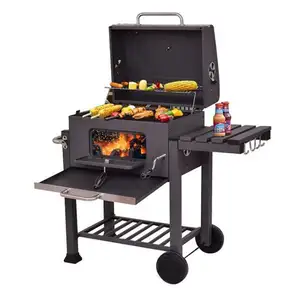 Hot Sale Trolley Cooking Height Adjustable BBQ Grill Picnic Kebab Stove For Family Garden Barbecue