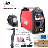 VECTOR 220V AC DC Tig MMA Welders, machine à souder allemande avec capuchon de soudage pour aluminium, livraison gratuite, London2400