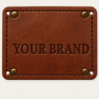 Patch en cuir gaufré personnalisé, patch en cuir PU personnalisé, étiquettes débossées pour sacs, bagages, vente en gros de sacs à main et sacs à dos