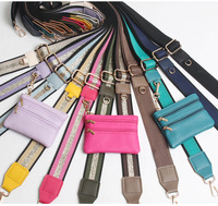 À la mode réglable femmes sac à main bandoulière bandoulière confortable téléphone portable lanière détachable portefeuille pochette à la mode