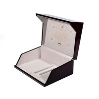 Stylo Coranique de style arabe en bois brillant, fait main, gravé au laser, rectangulaire, taille personnalisable, coffret cadeau pour bougie artisanale