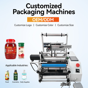 Machine d'étiquetage de bouteilles rondes de table avec unité de codage à <span class=keywords><strong>ruban</strong></span> attachable, dispositif de montage d'étiquettes <span class=keywords><strong>pour</strong></span> bocaux cylindriques sous pression - Product Image 4