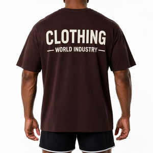 Vêtements unisexes streetwear de qualité supérieure, surdimensionnés, à épaules tombantes, en coton sergé, écologiques, respirants, imprimés sur mesure, pour l'industrie mondiale - Product Image 2