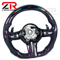 Volant sport en fibre de carbone forgée personnalisé avec affichage LED amélioré pour BMW Série F X3 F30 F20 F22 M2 M5