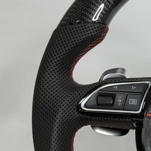 Volant de voiture pour Audi A1 A3 A4 A5 A6 B8 B8.5 B9 C6 S3 S4 S5 S6 S7 <span class=keywords><strong>RS3</strong></span> RS4 RS5 RS6 RS7 S8 Volant en fibre de carbone - Product Image 2