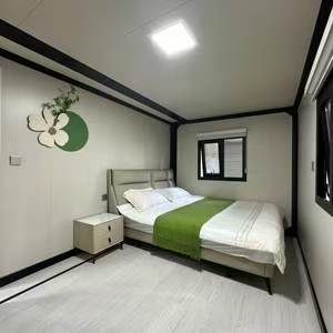 ชุด<span class=keywords><strong>2</strong></span>ห้องนอนบ้าน<span class=keywords><strong>2</strong></span>ห้องแบบเคลื่อนที่กล่องแบนสำเร็จรูปขนาดเล็กหรูหราบ้านสำหรับครอบครัวโรงแรม - Product Image 6