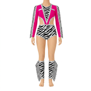 Uniforme de Majorette Personalizado con Lentejuelas y Flecos para Hombre, Ropa de Actuación Ligera de Spandex/Poliéster de Alta Calidad - Product Image 4
