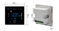 Thermostat de climatiseur central WIFI RS485 Thermostat de pièce intelligente programmable EC0-10V AC220V