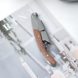 Sacacorchos creativo de acero inoxidable con mango de palisandro, versátil para abrir botellas de vino tinto y cerveza - Product Image 3