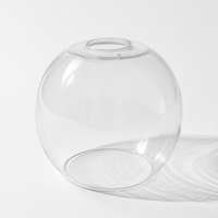 Abat-jour en verre soufflé à la main pour éclairage intérieur, globe transparent, pour lustre suspendu ou applique murale, livraison directe d'usine