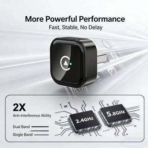 Adaptador CarPlay 2 en 1, de Cable a Inalámbrico, BT 5.2, WiFi Dual, 1 Año de Garantía, para IOS 10+ y Android Auto, Universal para Estéreo de Auto - Product Image 3