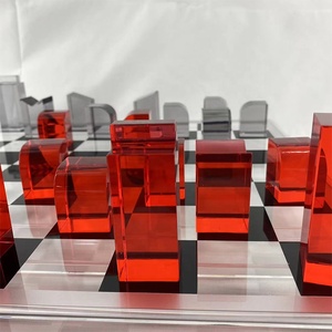 Juego de ajedrez acrílico de entretenimiento interior clásico de nuevo diseño de fábrica Juegos DE MESA DE AJEDREZ Acrílico - Product Image 2