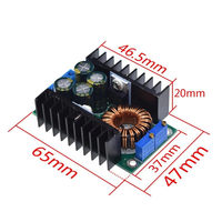 Module d'alimentation DC-DC abaisseur de tension/courant réglable haute puissance 10A pour charge solaire et pilote LED pour voiture