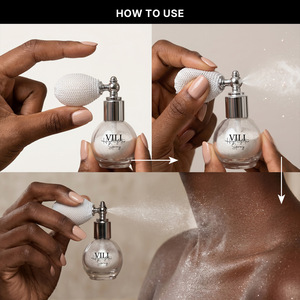 Spray <span class=keywords><strong>Iluminador</strong></span> Facial y Corporal Personalizado con Fragancia, Color y Brillo, Grado Laboratorio, Marca Privada, Venta al Por Mayor, Maquillaje Profesional - Product Image 6