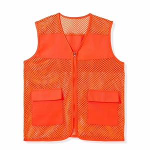 Fabrieks Heren Polyester Gaas <span class=keywords><strong>Vest</strong></span> Jas Werkkleding Bouw <span class=keywords><strong>Safety</strong></span> Shirt Met Zakken Logo Opdruk Visvest Werkvest - Product Image 4
