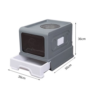 Lettiera <span class=keywords><strong>per</strong></span> <span class=keywords><strong>Gatti</strong></span> Completamente Chiusa, Colorata, Spaziosa e con Cassetto, <span class=keywords><strong>per</strong></span> <span class=keywords><strong>Gatti</strong></span> <span class=keywords><strong>Adulti</strong></span> e Gattini, Ideale <span class=keywords><strong>per</strong></span> Grattare - Product Image 4