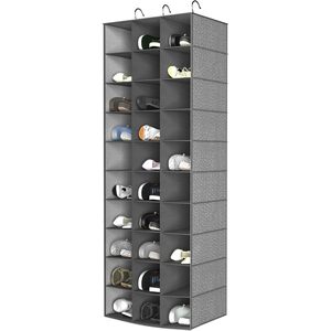 Hanging <b>Shoe</b> Organizer 30 Sections Rectangular Non Woven Fabric Hook Type For Closet Bedroom <b>Storage</b> Shelves <b>Space</b> <b>Saving</b> - Product Image 1