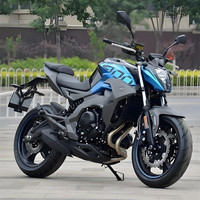 Nouvelle Moto Électrique à Injection, Refroidie par Eau, Double Cylindre NK400/NK250, 400-600cc, 160Km/h, Moto de Route Robuste pour Hommes