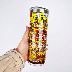 Gobelet isotherme en acier inoxydable 304 de 20 oz, blanc, pour sublimation, à personnaliser, avec effet globe à neige pailleté, modèle Storyboard, en provenance de notre entrepôt aux États-Unis - Product Image 2