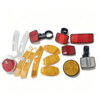 Réflecteur de porte-bagages arrière de vélo haute visibilité, plaque réfléchissante rouge d'avertissement de sécurité pour porte-vélo, accessoires de conduite nocturne CE