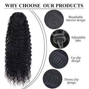 Perruques pour femmes extensions <span class=keywords><strong>de</strong></span> <span class=keywords><strong>cheveux</strong></span> <span class=keywords><strong>queue</strong></span> <span class=keywords><strong>de</strong></span> <span class=keywords><strong>cheval</strong></span> cordon longues boucles <span class=keywords><strong>cheveux</strong></span> naturels <span class=keywords><strong>queue</strong></span> <span class=keywords><strong>de</strong></span> <span class=keywords><strong>cheval</strong></span> tressée - Product Image 4