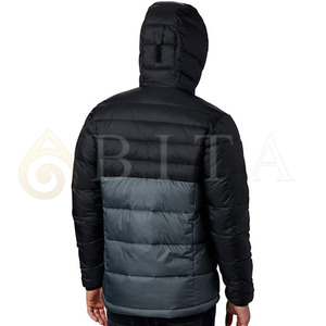 Custom Made Design High Quality <b>Men</b> Puffer Jackets Winter Fashion Solid Hooded Casual Warm Puffer Jacket for Adults Winter Wear - Product Image 2