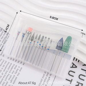 Fraise à ongles en céramique diamantée, tête de meulage conique longue pour l'élimination des cuticules, le nettoyage et la prétraitement - Product Image 2