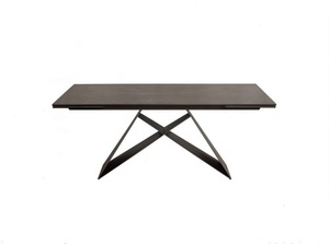 Mesa de Comedor Rectangular Moderna con Cubierta de Cerámica Blanca y <span class=keywords><strong>4</strong></span> Sillas, Base de Acero al Carbono, Muebles <span class=keywords><strong>para</strong></span> el Hogar, Comedor de Metal y Hierro <span class=keywords><strong>para</strong></span> <span class=keywords><strong>4</strong></span> <span class=keywords><strong>Personas</strong></span> - Product Image 5