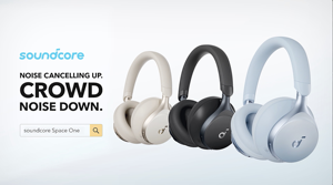 Casque <span class=keywords><strong>sans</strong></span> fil à réduction de bruit Soundcore Space One, réduction vocale 2X, Hi-Res LDAC, 40H d'autonomie ANC, BT 5.3, casque supra-auriculaire - Product Image 6