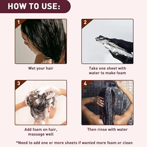 Nuevas Láminas de Champú para el Cuidado del Cabello Natural, para Viajar sin Complicaciones, Portátiles, Disolubles y Ecológicas - Product Image 5