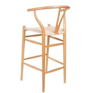 Usine Haute Qualité Hêtre Frêne Chêne Chaises En Bois Massif Y Forme CH24 Salle À Manger Moderne En Bois Wishbone Chaises Tabouret