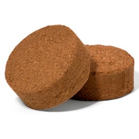 Disques de coco en fibre de coco pour culture hydroponique, 30 mm, 40 mm, 50 mm, 60 mm, 80 mm, 100 mm