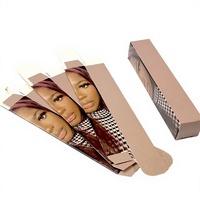 Boîte cadeau personnalisée en papier kraft écologique réutilisable, matériau carton, gaufrage à chaud, pelliculage brillant, expédition