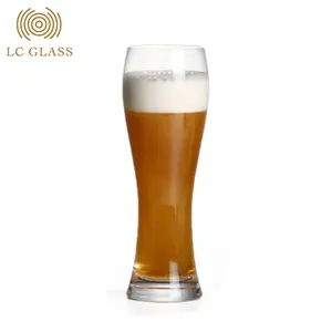 Gelas kaca silikat promosi kaca 1 liter kustom untuk gelas bir kerajinan logo dan kemasan