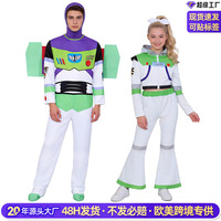 Disfraz de Buzz Lightyear para Adultos, Mono Unisex, Personaje de Toy Story, Cosplay, Traje de Halloween