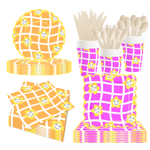 DAMAI Wildflower <b>Plates</b> and Napkins Party Supplies Wildflower Baby <b>Shower</b> Decorations for Spring Picnic Tea Party Serves 8 - Product Image 4