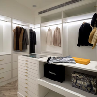 Dressing de Luxe avec Coiffeuse, Système de Rangement Personnalisé et Meuble de Toilette pour Chambre Parentale