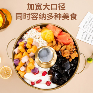 Chef Meis Stainless Steel Hot Pot Golden Color Heat Resistant Single Bottom For Thai Spicy Soup And Dessert - Product Image 5