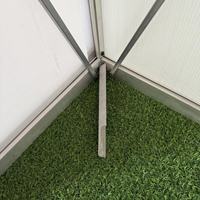 Nouveau design de serre de jardin magnifique serre d'extérieur en feuille de polycarbonate PC avec cadre en aluminium pour maisons vertes