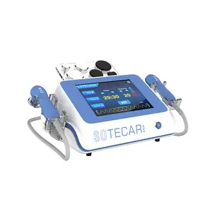 Ret Cet Radiofrequency Tecar Pain Reduce Physical Therapy 448khz Tecar Physiotherapy Diathermy Device for Salon Use