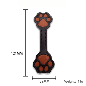 Marque-page en cuir PU en forme de patte de <span class=keywords><strong>chien</strong></span>, marque-page magnétique portable pour <span class=keywords><strong>la</strong></span> lecture quotidienne, porte-page pour le bureau et l'école, cadeau pour les propriétaires de chiens - Product Image 5